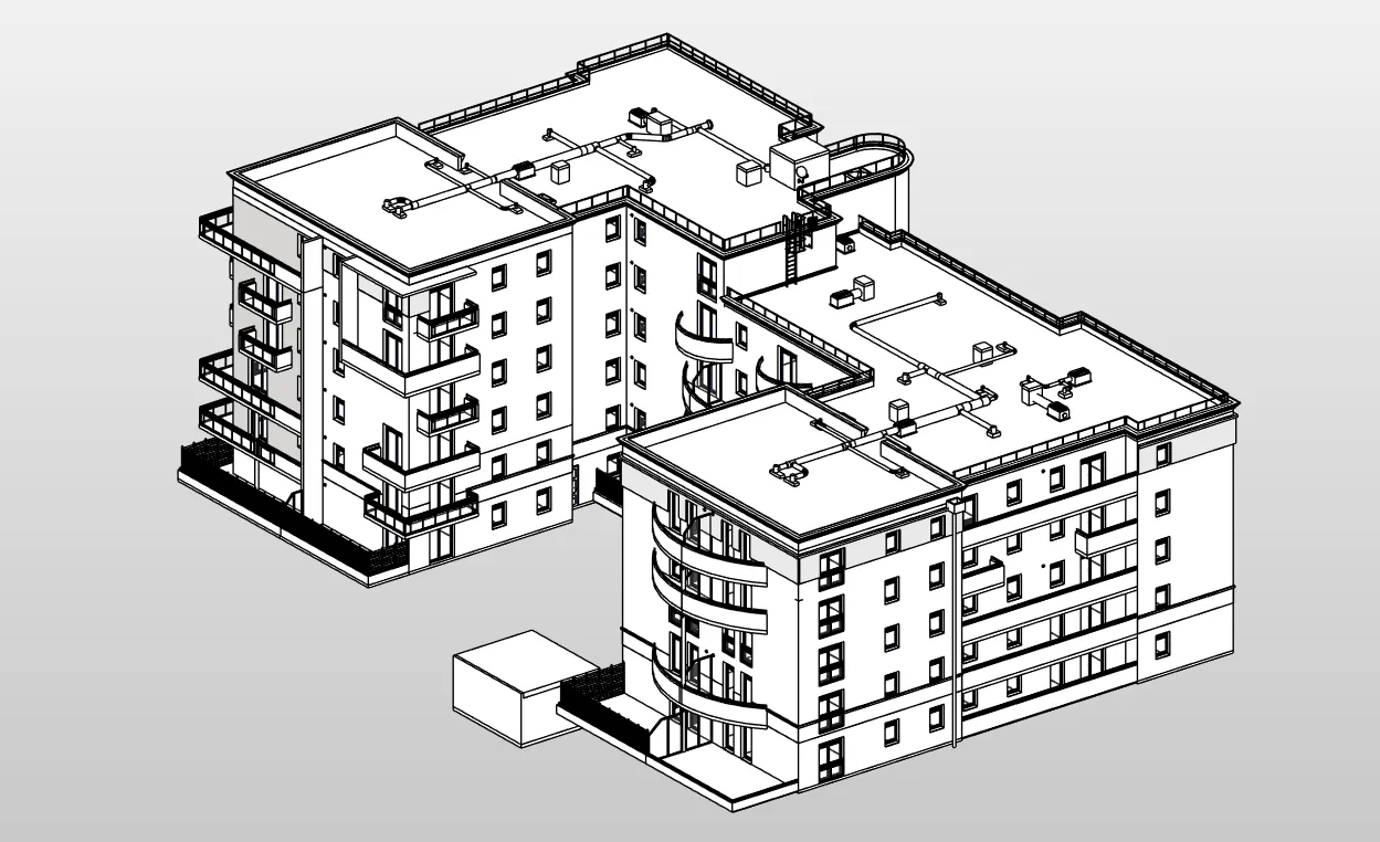 Résidence Le Cadran — maquette BIM