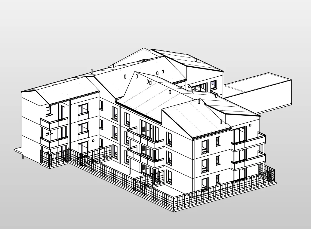 Les Trois Pignons — maquette BIM