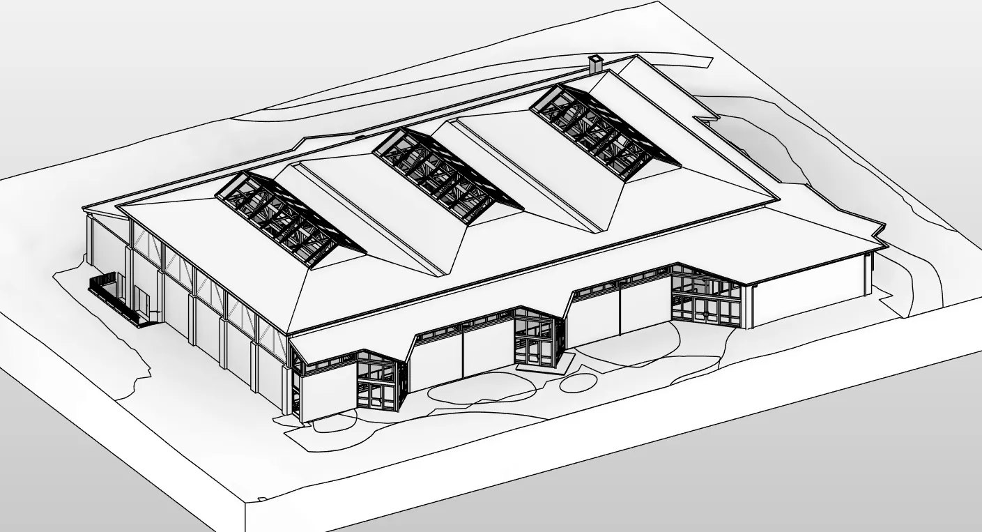 Les Verrières — maquette BIM